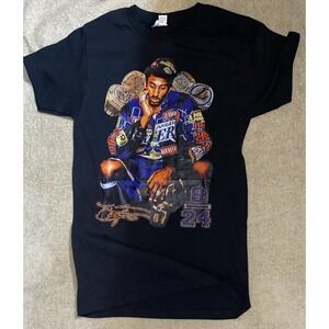 Kobe Bryant Post Championship Graphic Tshirt XS Los Angeles Lakers #8 #24